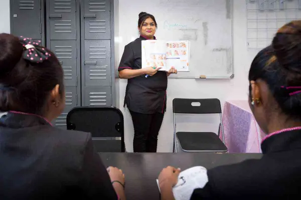 Theory lesson in the classroom